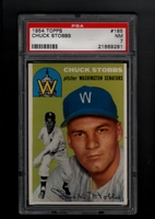 1954 Topps #185 Chuck Stobbs PSA 7 NM WASHINGTON SENATORS